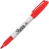 MARCADOR PERM.SHARPIE PTA FINA ROJO