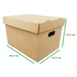 X300R CAJA CARTON X300 -  40 X 31 X 27 C REFORZADA LARGO ANCHO ALTO TRAE TAPA