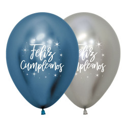 GLOBOS R-12 FELIZ CUMPLEANOS RADIANTE NIÑO REFLEX SURTIDO X 12 UNIDADES 174099